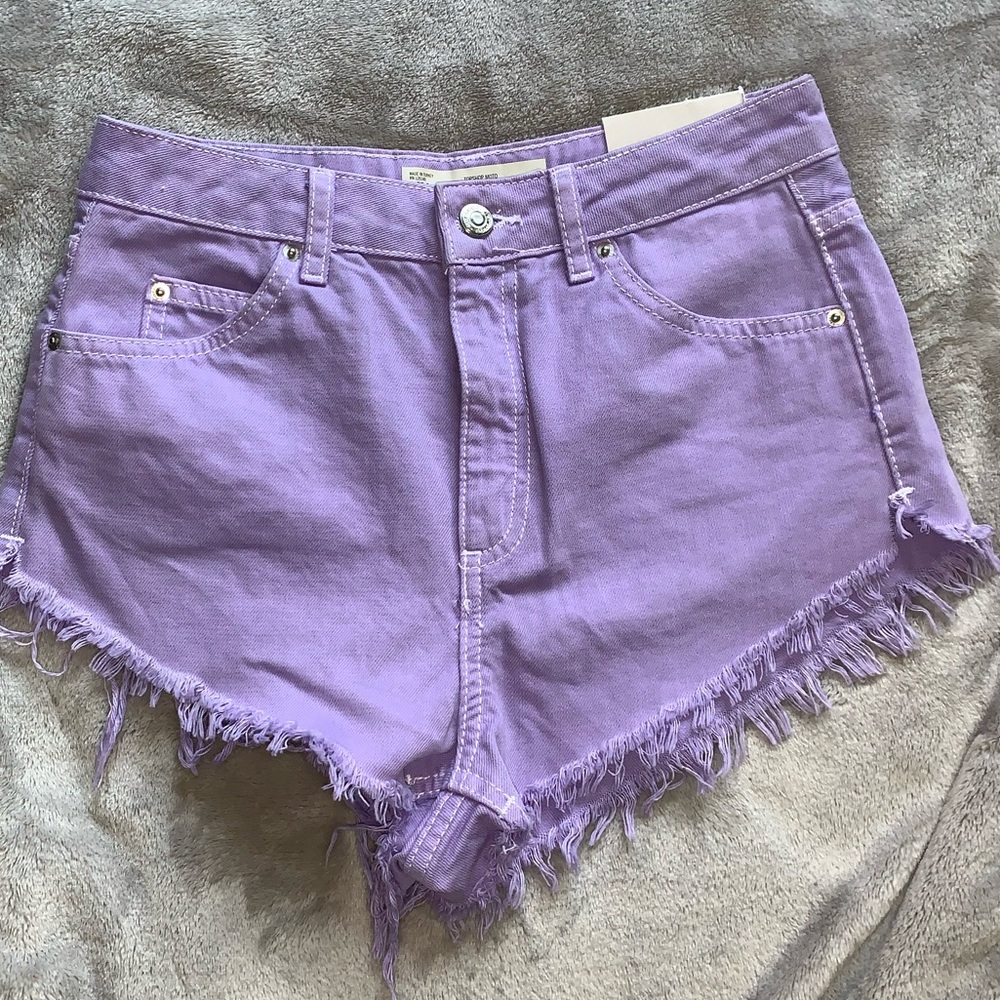 Topshop lilac Kiri shorts